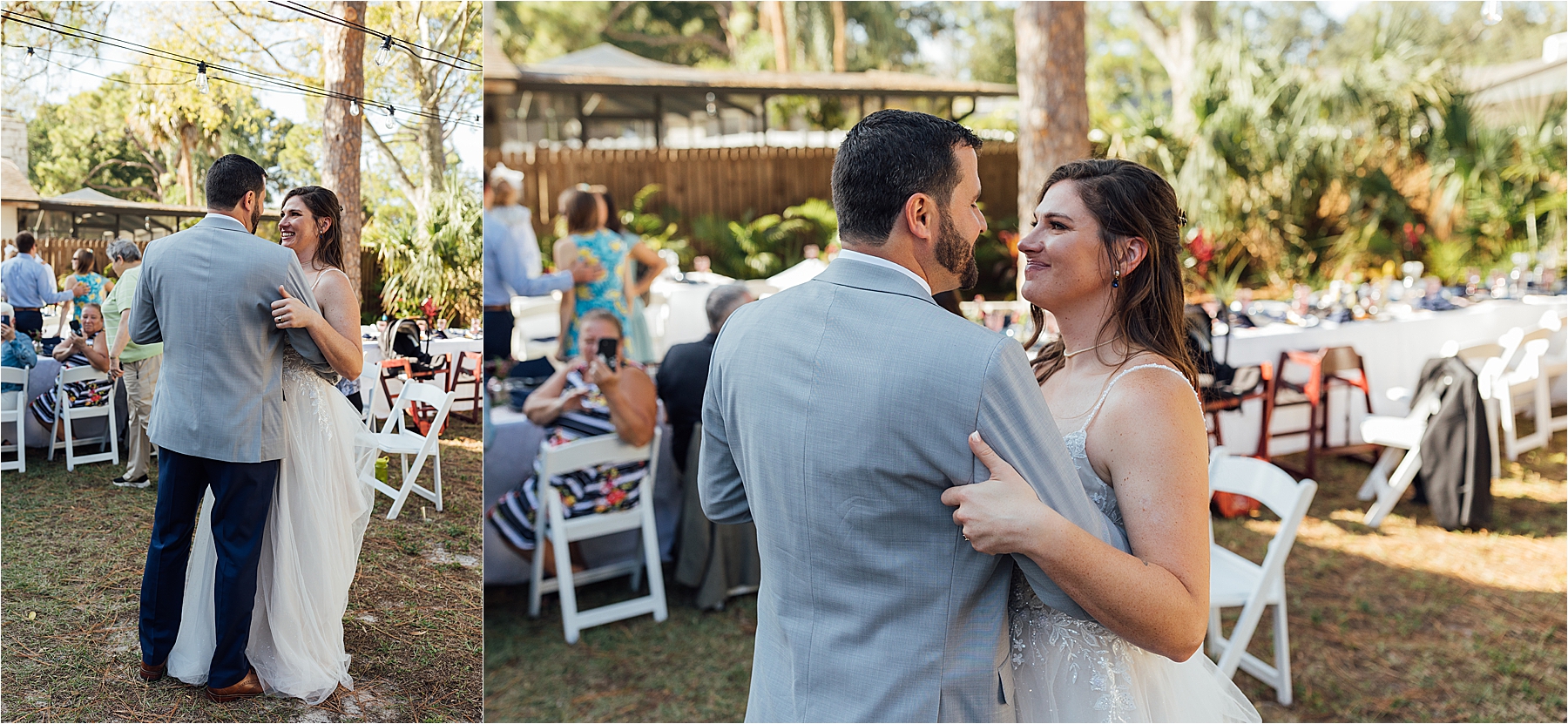 Tampa DIY backyard wedding