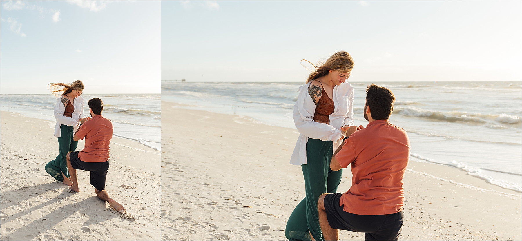 Surprise proposal Clearwater beach