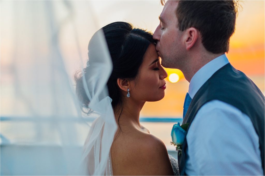 Starship Yacht Wedding, Tampa Wedding Photographer, Treasure island beach photos, sunset wedding.
