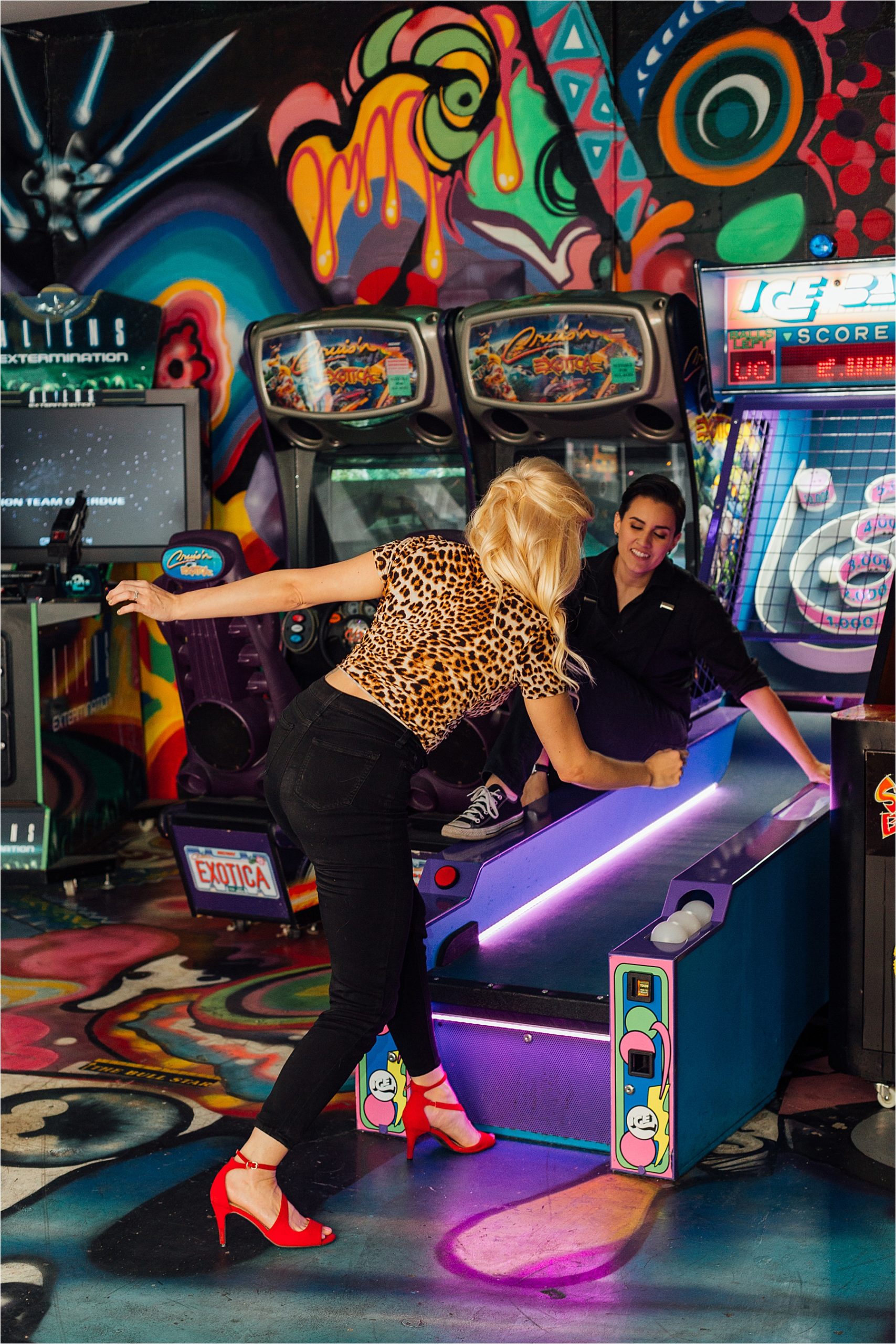 Vortex Arcade Engagement Iris and Urchin Photography by Ryley Mayoras