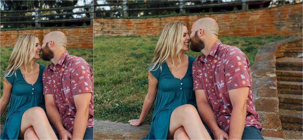 Outdoor engagement session
