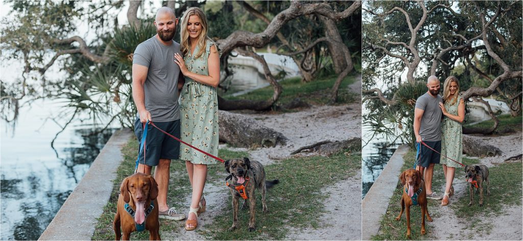  Ally & Mat. Tampa Engagement Photographer, Outdoor Engagement Session, Florida Engagement Photographer, Engagement Inspiration, Dog Engagement 