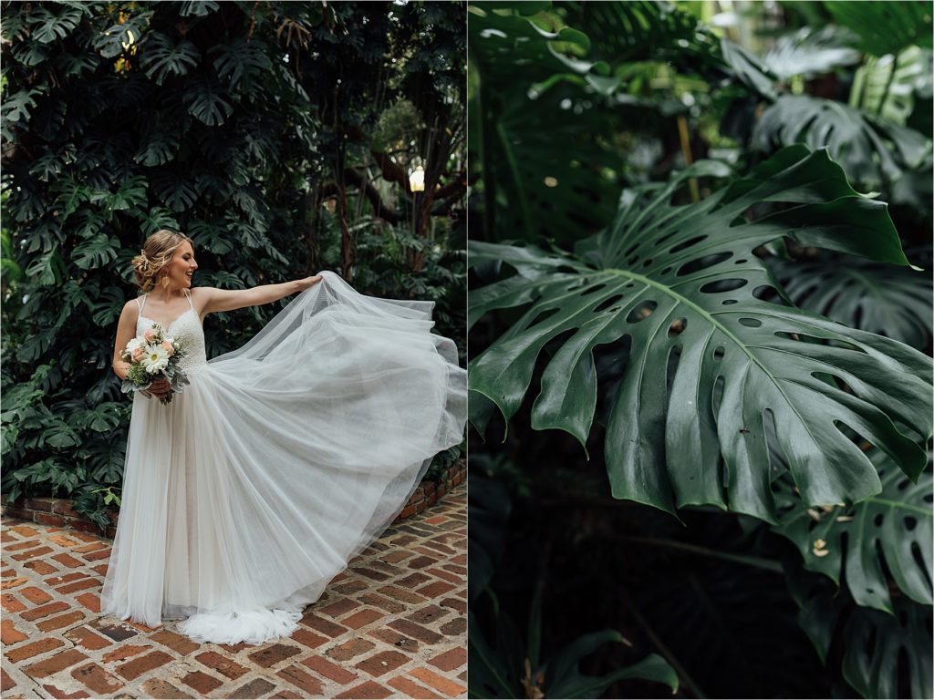 Sunken Gardens Wedding, St. Pete Florida. Michaella & Brian Wedding, Tampa Wedding Photographer. Outdoor Wedding Venue