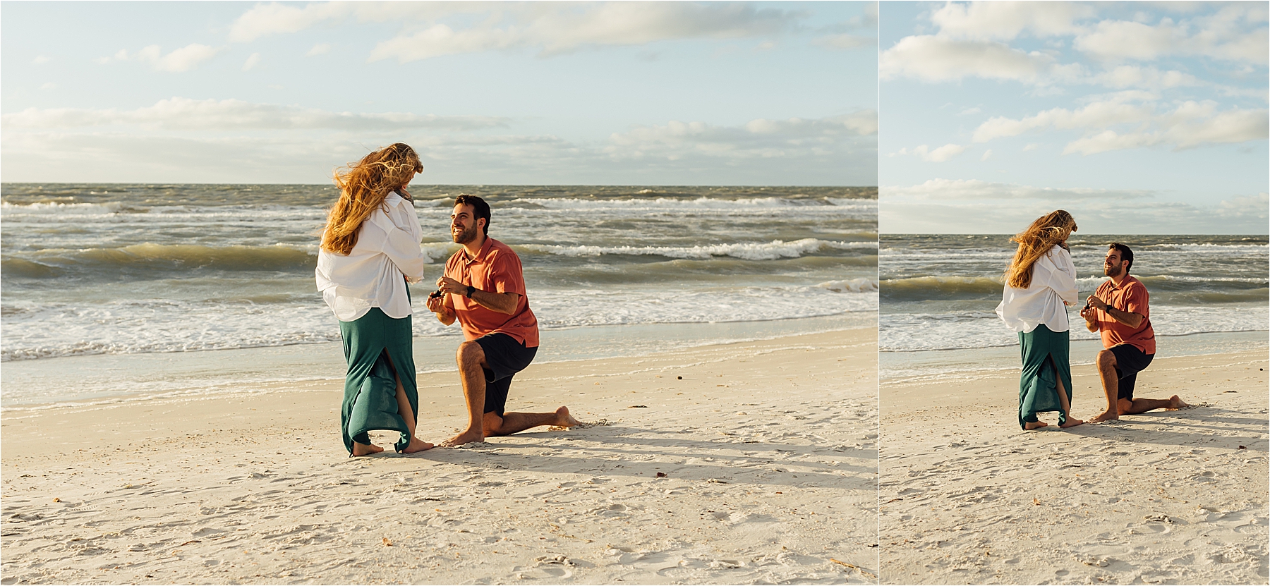 Surprise proposal Clearwater beach
